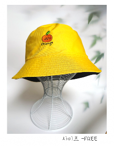 제주모자 벙거지 양면모자 귤모자 한라봉 자수 모자 제주여행코디템 제주도선물 여행선물